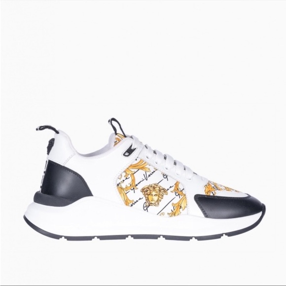 Versace Shoes - Versace medusa barocco logo unisex sneakers NWB